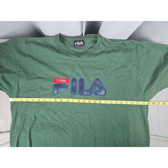 Vintage Fila Men's T Shirt XL Made in the USA Green‎ - Picture 10 of 13